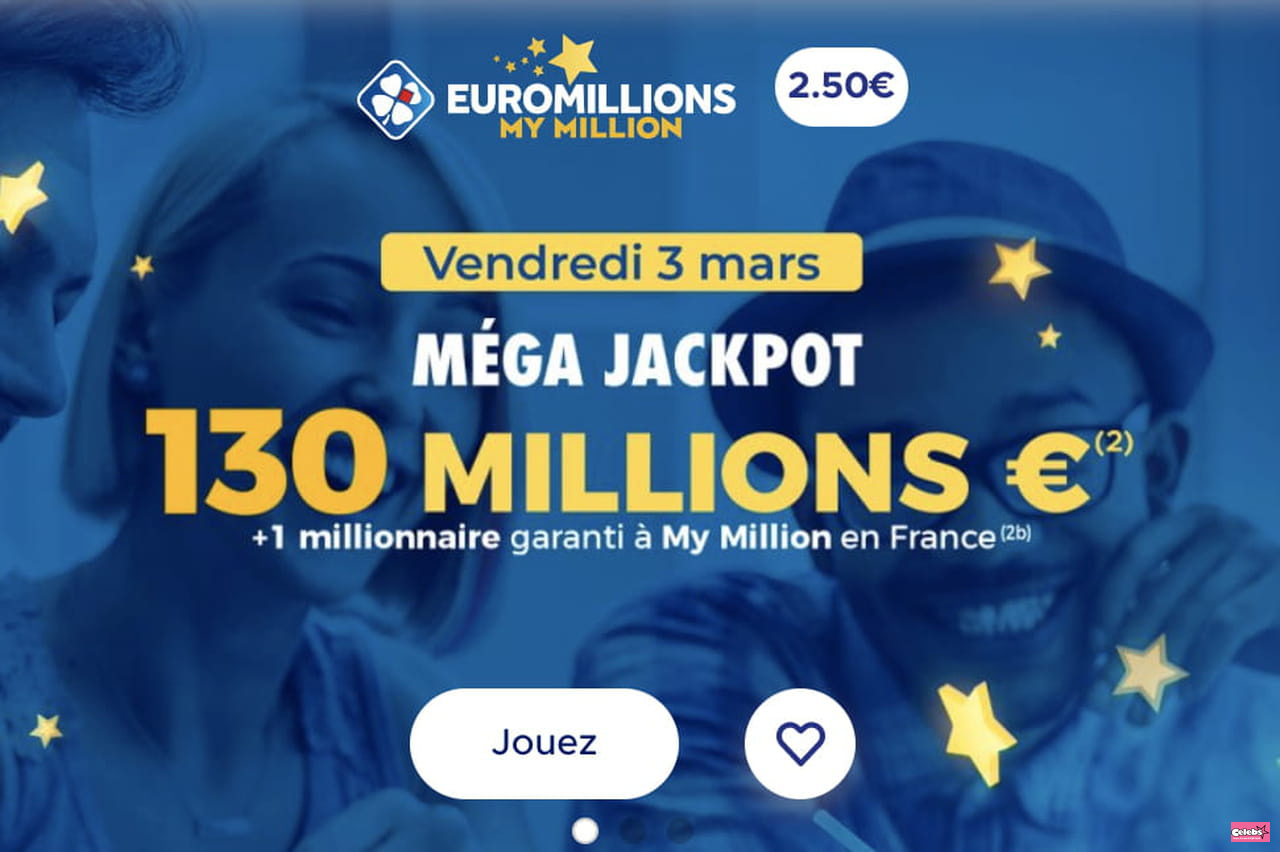Euromillions (FDJ) result: mega jackpot for the draw of Friday March 3, 2023 [ONLINE]