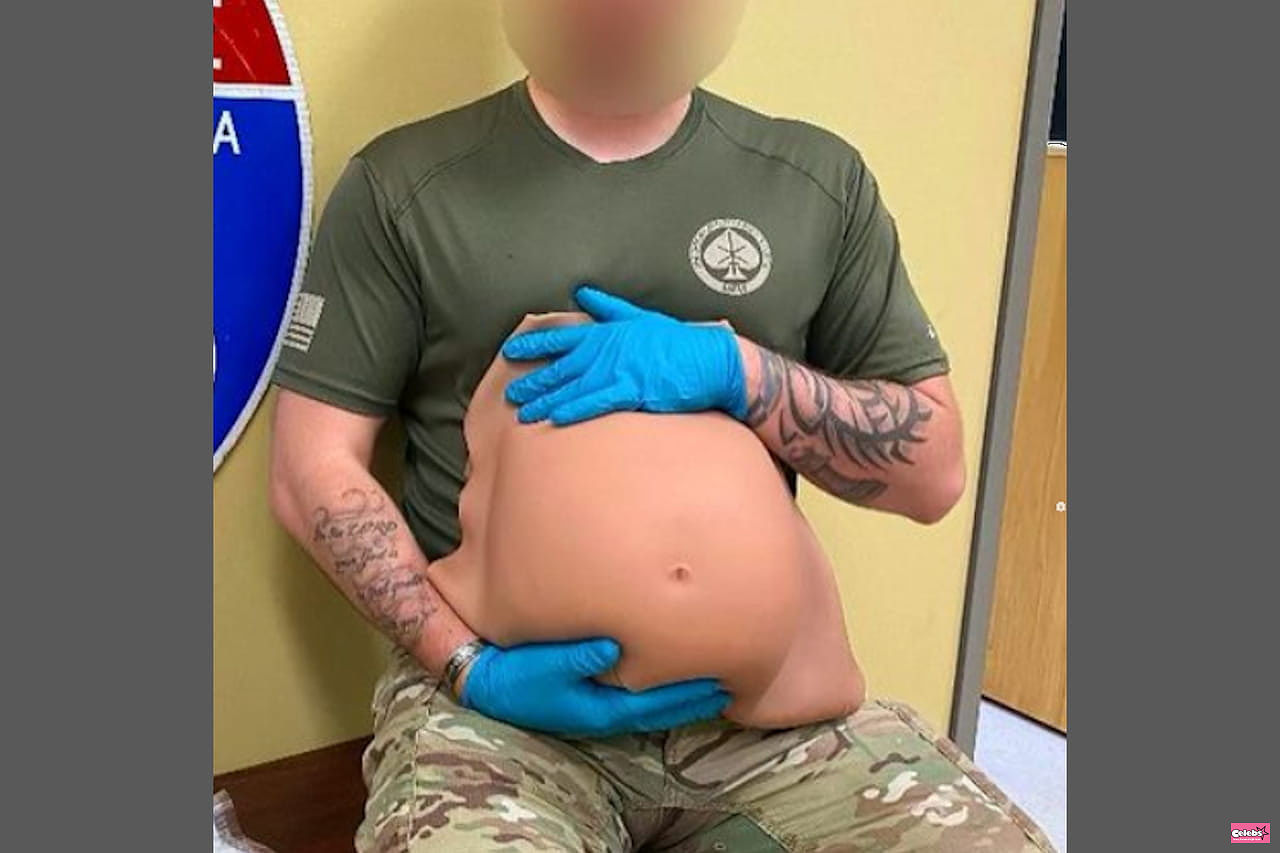Arrested during a traffic check, a pregnant woman reveals what she was hiding in her belly and amazes the police