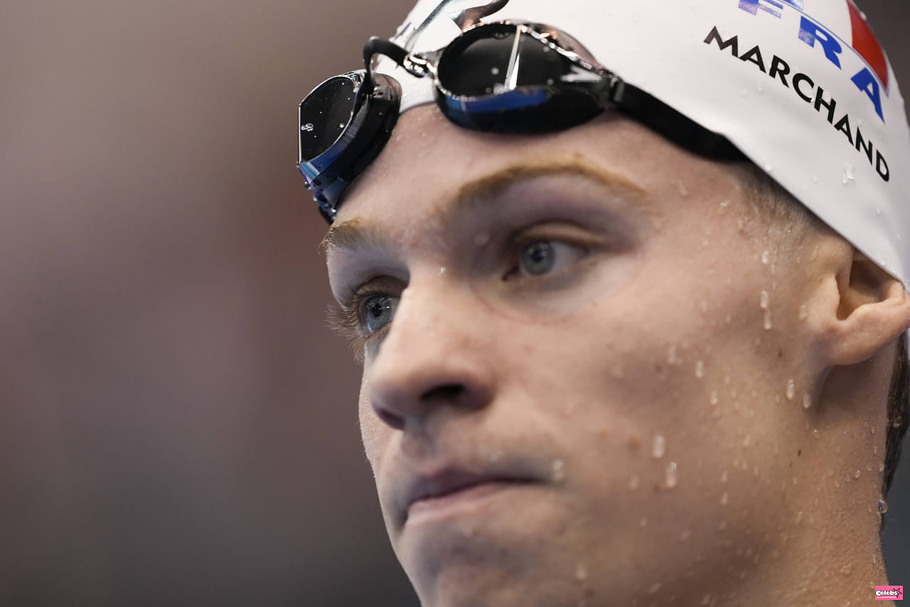 Léon Marchand: close to stopping swimming, how did the swimmer raise his head?