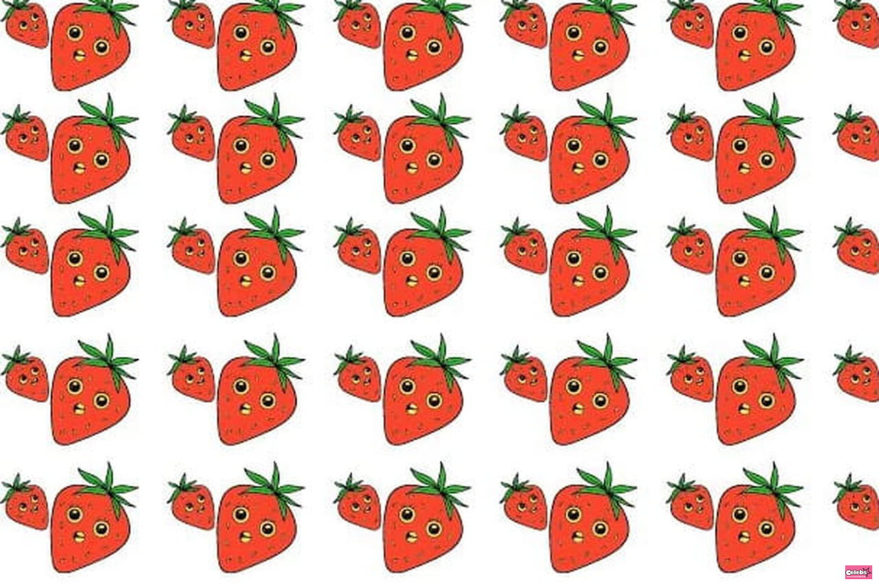 It's well hidden... Find the unique strawberry hiding in this picture!
