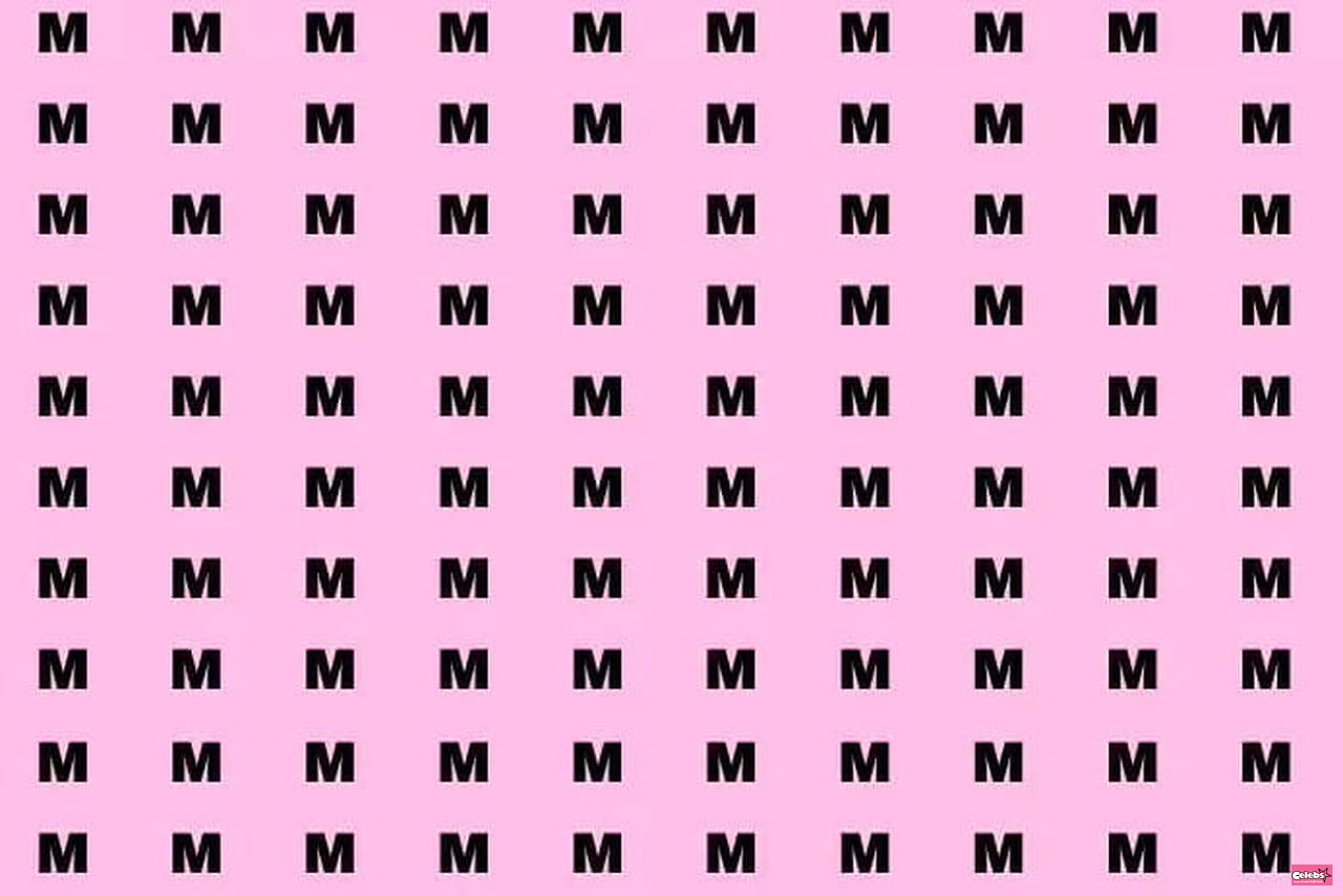 Top time, you only have 10 seconds to find the "W" well hidden among the "M"!