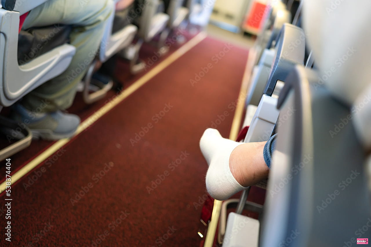 I'm a pilot and passengers who stay in socks on the plane should think about one thing