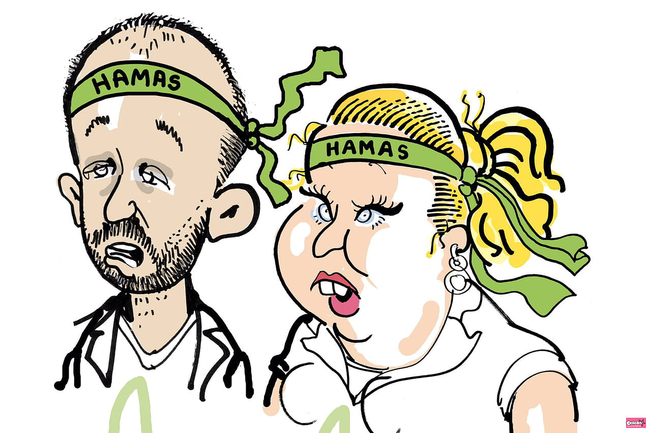 Plantu draws two LFI executives supporting Hamas