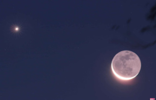 Conjunction of the planets 2023: the Moon meets Jupiter...