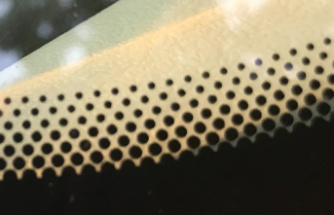 They are often found on car windshields, what are these black spots for?