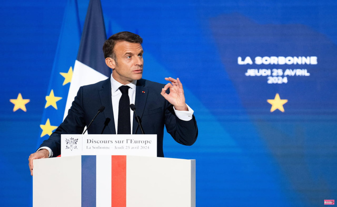 Macron's speech, live: a plan for Europe and a torrent of criticism from the opposition
